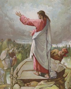 Jesus predikar från båten