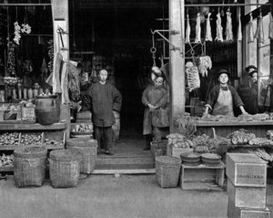 Chinatown i San Francisco (s/v foto) av John Lawson Stoddard