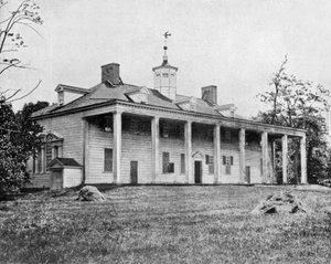 House of George Washington i Mount Vernon, Virginia, USA (s/v foto) av John Lawson Stoddard