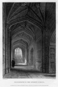 Proscholium till Divinity School, Oxford, 1836.