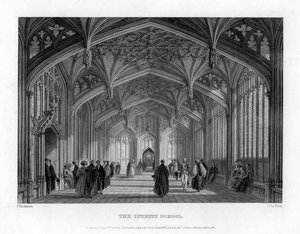 The Divinity School, Oxford, 1837. av John Le Keux