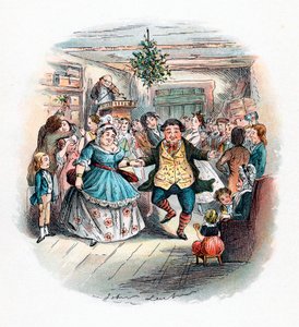 A Christmas Carol: Mr Fezziwigs Ball, 1843 av John Leech