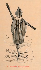 A Clerical Weathercock, c1860, c1860 av John Leech