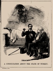 Ett samråd om staten Turkiet. Punch, 17 september 1853, 1853. av John Leech