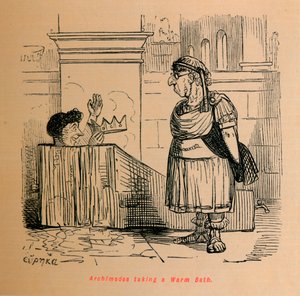Arkimedes tar ett varmt bad, 1852
