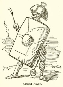 Beväpnad slav (gravyr) av John Leech