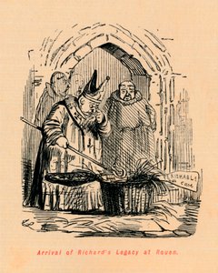 Richards Legacys ankomst till Rouen, c1860, c1860 av John Leech