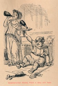 Bacchanalian Group, från en mycket gammal vas, 1852 av John Leech