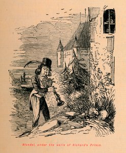 Blondel, under murarna i Richards fängelse, c1860, c1860 av John Leech