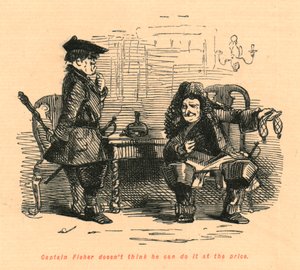Kapten Fisher tror inte att han kan göra det till priset, 1897. av John Leech