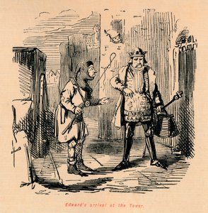 Edwards ankomst till tornet, c1860, c1860 av John Leech