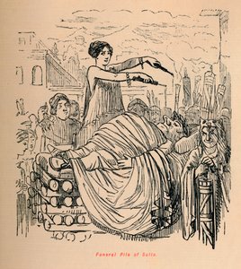 Sullas begravningshög, 1852 av John Leech