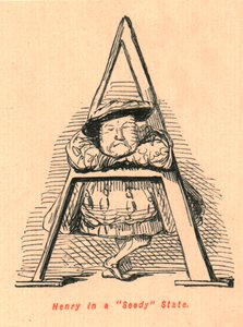 Henry i en förslappad stat, 1897. av John Leech