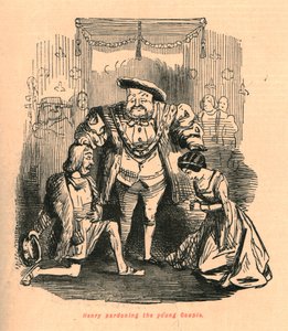 Henry benådar det unga paret, 1897. av John Leech