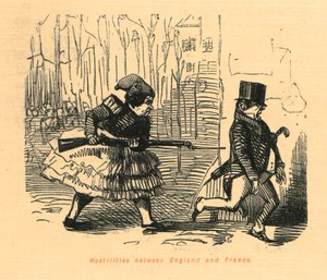 Fientligheterna mellan England och Frankrike, 1897. av John Leech