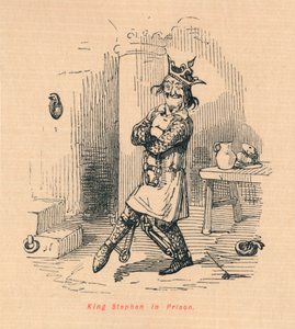 Kung Stefan i fängelse, c1860, c1860 av John Leech