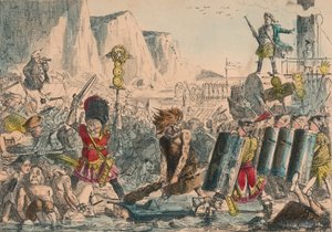 Julius Caesars landstigning, 1850 av John Leech