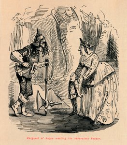 Margareta av Anjou möter den välvilliga rånaren, av John Leech
