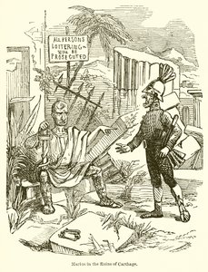 Marius i ruinerna av Kartago av John Leech