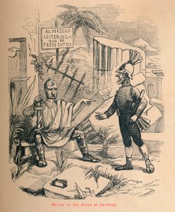 Marius i ruinerna av Kartago, 1852 av John Leech