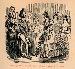 Äktenskap mellan hans majestät Henrik III och Eleanor av Provence, c1860, c186 av John Leech