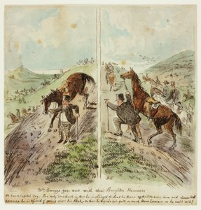 Mr. Briggs går ut med Brighton Harriers av John Leech