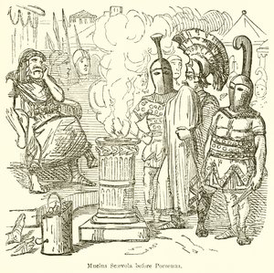Mucius Scaevola före Porsenna