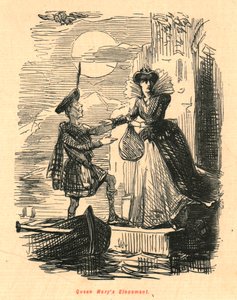 Queen Marys flykt, 1897. av John Leech