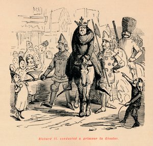 Richard II. ledde en fånge till Chester, c1860, c1860 av John Leech