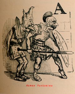 Roman Pantomime, 1852 av John Leech