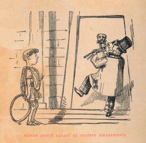 Romersk ungdom förskräckt över moderna nöjen, 1852 av John Leech