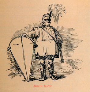Samnitisk soldat, 1852 av John Leech