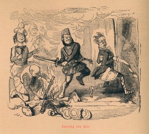 Att reglera räkningen, c1860, c1860 av John Leech
