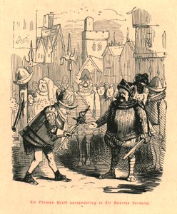 Sir Thomas Wyatt överlämnade sig till Sir Maurice Berkeley, 1897. av John Leech