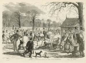 Skridskoåkning i Hyde Park av John Leech