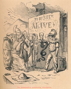 Ambassadörerna köpte Aesculaplus, 1852 av John Leech