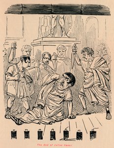 Slutet på Julius Caesar, 1852 av John Leech