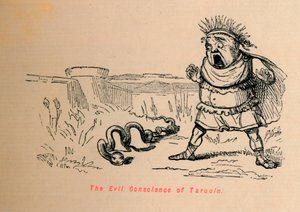 Tarquins onda samvete, 1852 av John Leech
