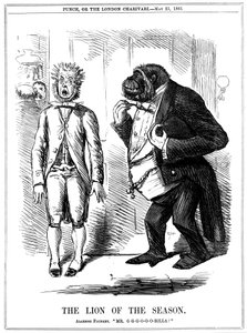 Årstidens lejon, 1861 av John Leech