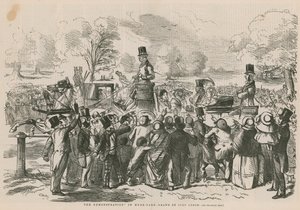 Demonstrationen i Hyde Park av John Leech
