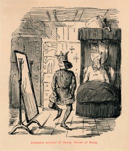 Oskönt uppförande av Henry, Prince of Wales, c1860, c1860 av John Leech