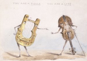 Du är en fiol, du är en lyra, efter 1864 av John Leech