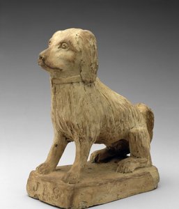 Spaniel, c. 1870-1880 (stengods) av John Lewis Stone