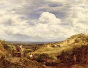 Sand Pits, Hampstead Heath, 1849 av John Linnell