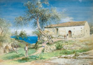 En villa i Taormina, Sicilien