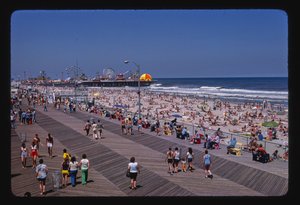 Strandpromenad, strand, Casino Pier, Seaside Heights, New Jersey, USA