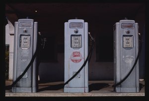 Olympic Gas Pumps, San Diego, Kalifornien, USA