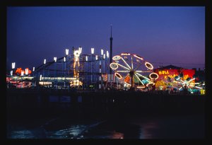 Steeplechase Pier på natten, Atlantic City, New Jersey, USA av John Margolies