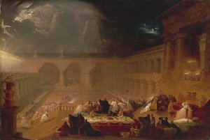 Belsassars festmåltid av John Martin