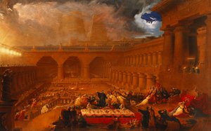 Belsassars högtid, 1820 av John Martin